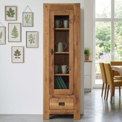 Vitrine chêne huilé OAKWOOD 59cm