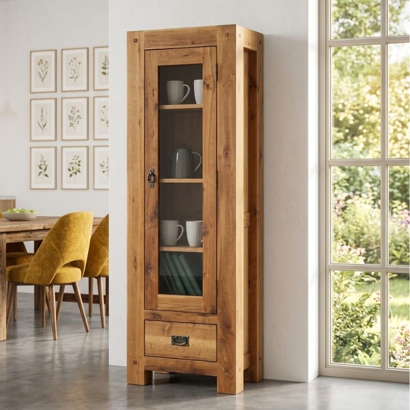 Vitrine chêne huilé OAKWOOD 59cm