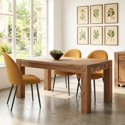 Table chêne massif huilé OAKWOOD 150cm rectangulaire