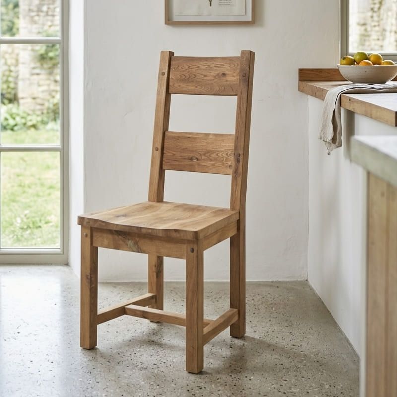 Chaise chêne massif huilé OAKWOOD assise bois