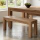 Banc chêne massif huilé OAKWOOD 123cm