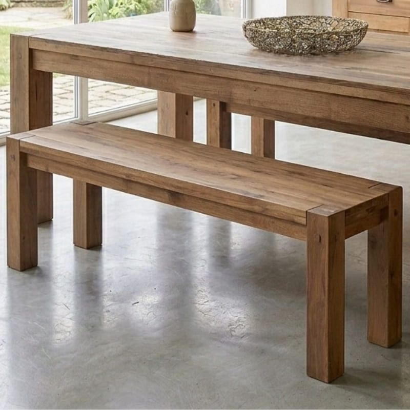 Banc chêne massif huilé OAKWOOD 153cm