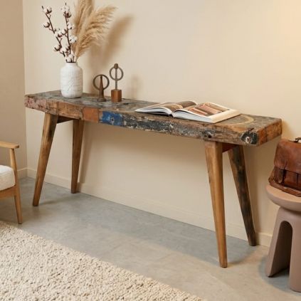 Grande console bois de bateau recyclé BOATWOOD 200cm