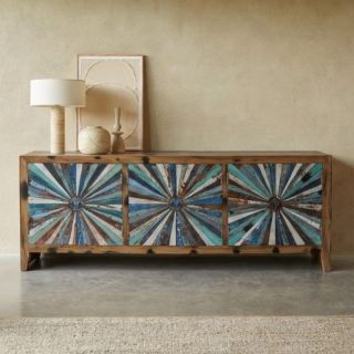 Buffet bois de bateau recyclé BOATWOOD 240cm