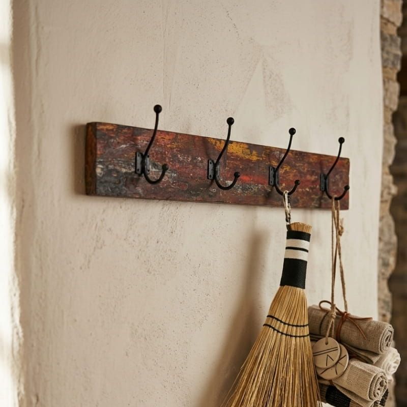 Porte-manteaux patère bois en bateau BOATWOOD 80cm