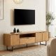 Meuble TV teck recyclé et métal SALVADOR 195cm