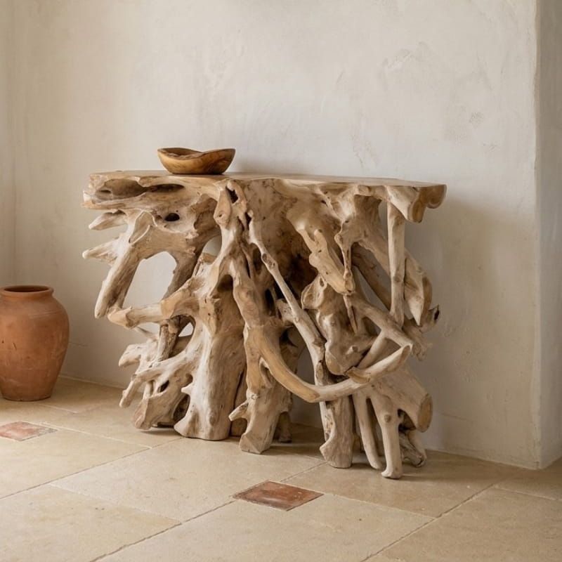 Console racine de teck 120cm RACINE