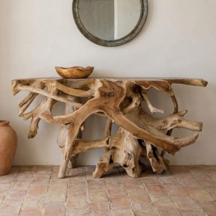Console racine de teck 160cm RACINE