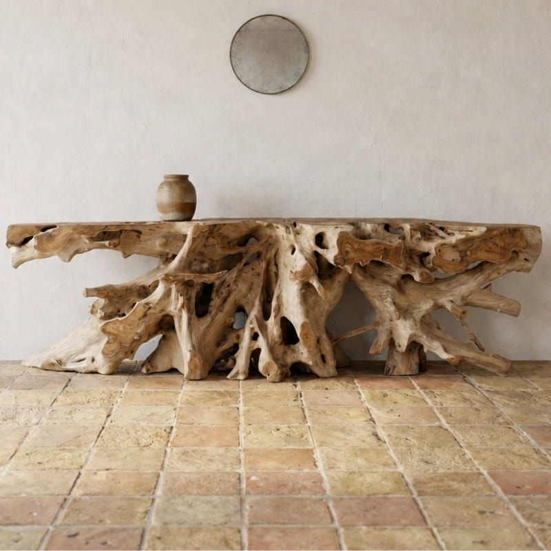 Grande console racine de teck 250cm RACINE