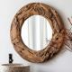 Miroir rond en racine de teck RACINE 2 tailles