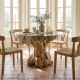 Table repas racine de teck Ø120cm RACINE ronde