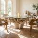 Table repas racine de teck 160cm RACINE carrée