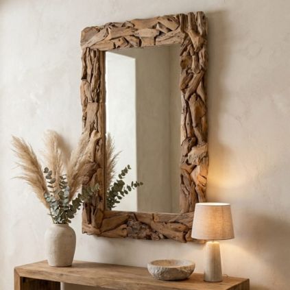 Miroir racine de teck RACINE4 tailles