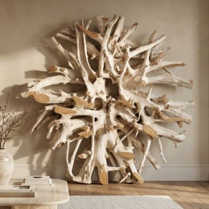Décoration ronde en racine de teck RACINE Ø200cm