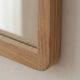 Miroir carré salle de bain en teck massif GARIS 60cm