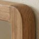 Miroir salle de bain 80 cm en teck massif GARIS