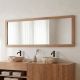 Miroir salle de bain en teck GARIS 160cm