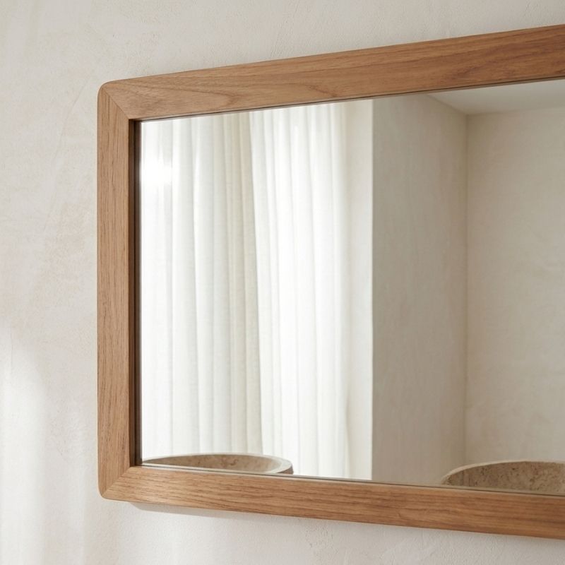 Miroir salle de bain en teck GARIS 160cm