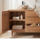 Meuble salle de bain teck massif GARIS 150cm