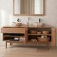 Meuble salle de bain teck massif GARIS 160cm