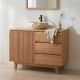 Meuble salle de bain teck massif GARIS 80cm
