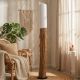 Lampadaire teck cylindrique RUSTIC h150cm