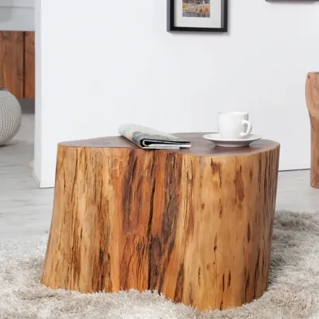 Table basse tronc acacia massif CANOPIA 50cm