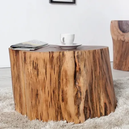 Table basse tronc acacia massif CANOPIA 50cm