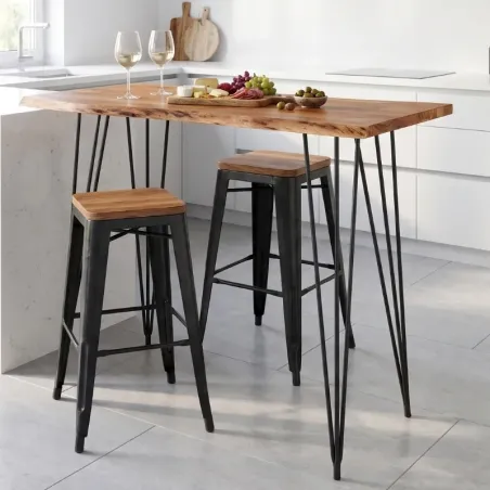 Mange debout en acacia massif live edge 140cm CANOPIA