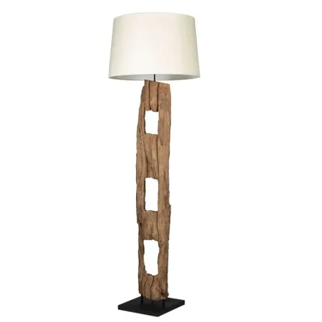 Lampadaire bois recyclé massif CARGO h177cm