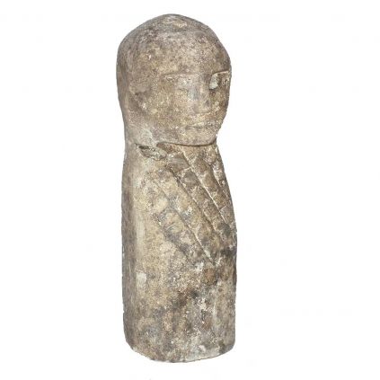 Statuette ancienne en pierre TRIBAL h30cm