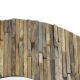 Miroir rond bois massif teck recyclé