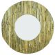 Miroir teck recyclé mosaïque RUSTIC rond