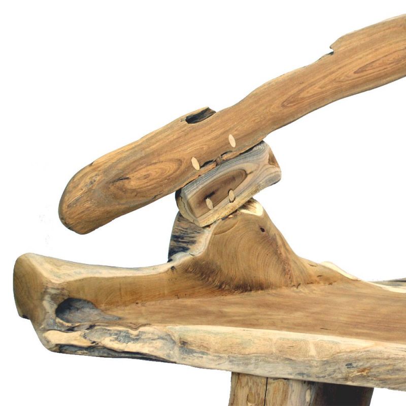 méridienne bois teck RACINE TECK 135cm