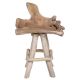 Chaise de bar racine de teck RACINE TECK 70cm 4 pieds