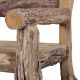 Fauteuil vieux bois recyclé RUSTIC 86cm