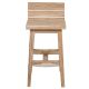 Chaise haute teck massif brossé POHON 45cm
