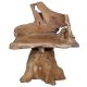 Fauteuil pivotant en racines de teck RACINE TECK 70cm