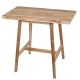 Table haute teck massif brossé KAYU 120cm