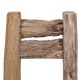 Chaise originale teck recyclé RUSTIC dossier haut 50cm