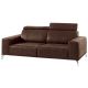 Canapé 3 places tissu SEDIA 210cm marron