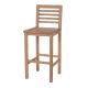 Chaise de bar jardin teck JATI 46cm