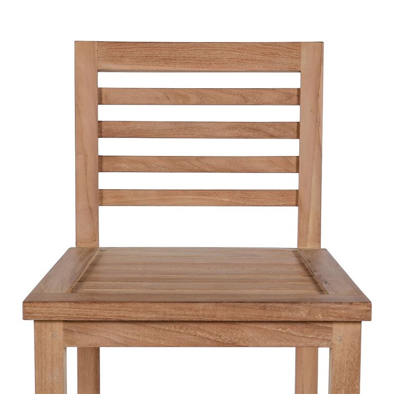 Chaise bar teck massif jardin JATI 46cm
