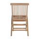 Chaise teck exterieur pliante JATI 45cm peigne