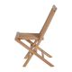 Chaise teck balcon pliante JATI 45cm peigne