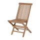 Chaise teck jardin pliante JATI 45cm peigne