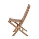 Chaise exterieur pliante teck JATI 48cm modèle miami