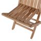 Chaise pliante jardin teck JATI 48cm modèle miami
