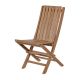 Chaise teck jardin pliante JATI 48cm modèle miami
