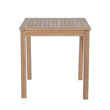 Table balcon teck carrée 70cm JATI
